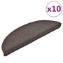 Stair mats 10 units coffee brown 56x17x3 cm by vidaXL, Stair mats - Ref: Foro24-149743, Price: 36,81 €, Discount: %