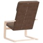 Sillón de relax de tela marrón oscuro de vidaXL, Sillones - Ref: Foro24-351056, Precio: 95,82 €, Descuento: %