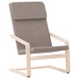 Sillón de relax de tela gris taupe de vidaXL, Sillones - Ref: Foro24-351057, Precio: 93,90 €, Descuento: %