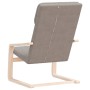 Sillón de relax de tela gris taupe de vidaXL, Sillones - Ref: Foro24-351057, Precio: 93,90 €, Descuento: %