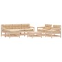 7-piece garden furniture set and solid wood cushions by vidaXL, Garden sets - Ref: Foro24-3185829, Price: 573,85 €, Discount: %