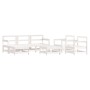 7-piece garden furniture set and white solid wood cushions by vidaXL, Garden sets - Ref: Foro24-3185823, Price: 648,45 €, Dis...