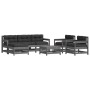 7-piece garden furniture set with solid wood gray cushions by vidaXL, Garden sets - Ref: Foro24-3185824, Price: 647,88 €, Dis...