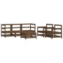 Garden furniture set 6 pieces and honey brown solid wood cushions by vidaXL, Garden sets - Ref: Foro24-3185818, Price: 606,14...