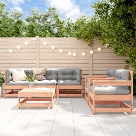 6-piece garden furniture set with Douglas fir wood cushions by vidaXL, Garden sets - Ref: Foro24-3185820, Price: 589,99 €, Di...