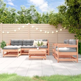 7-piece garden furniture set with Douglas fir wood cushions by vidaXL, Garden sets - Ref: Foro24-3185827, Price: 601,99 €, Di...