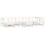 Garden furniture set 8 pieces and white solid wood cushions by vidaXL, Garden sets - Ref: Foro24-3185844, Price: 759,93 €, Di...