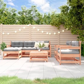 7-piece garden furniture set with Douglas fir wood cushions by vidaXL, Garden sets - Ref: Foro24-3185834, Price: 559,78 €, Di...