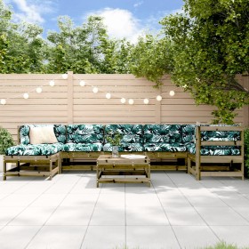 8-piece garden furniture set with impregnated pine wood cushions by vidaXL, Garden sets - Ref: Foro24-3185856, Price: 778,99 ...