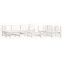 7-piece garden furniture set and white solid wood cushions by vidaXL, Garden sets - Ref: Foro24-3185837, Price: 718,16 €, Dis...