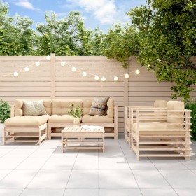 7-piece garden furniture set and solid wood cushions by vidaXL, Garden sets - Ref: Foro24-3185836, Price: 598,99 €, Discount: %