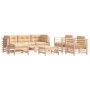 7-teiliges Gartenmöbel-Set und Massivholzkissen von vidaXL, Gartensets - Ref: Foro24-3185836, Preis: 600,35 €, Rabatt: %