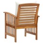 Garden chairs with cushions 2 units solid acacia wood by vidaXL, Garden chairs - Ref: Foro24-310257, Price: 219,05 €, Discoun...