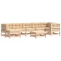 8-piece garden furniture set and solid wood cushions by vidaXL, Garden sets - Ref: Foro24-3185850, Price: 729,99 €, Discount: %