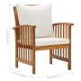 Garden chairs with cushions 2 units solid acacia wood by vidaXL, Garden chairs - Ref: Foro24-310257, Price: 219,05 €, Discoun...