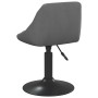 Sillas de comedor giratorias 4 unidades terciopelo gris oscuro de vidaXL, Sillas de comedor - Ref: Foro24-3088792, Precio: 23...