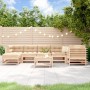 8-piece garden furniture set and solid wood cushions by vidaXL, Garden sets - Ref: Foro24-3185857, Price: 717,64 €, Discount: %