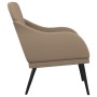 Cappuccino synthetic leather armchair 63x76x80 cm by vidaXL, Armchairs - Ref: Foro24-351429, Price: 84,69 €, Discount: %