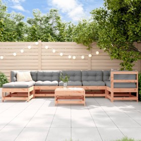 8-piece garden furniture set with Douglas fir wood cushions by vidaXL, Garden sets - Ref: Foro24-3185855, Price: 810,99 €, Di...