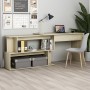 Oak plywood corner desk 200x50x76 cm by vidaXL, Desks - Ref: Foro24-801101, Price: 101,82 €, Discount: %