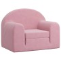 Pink soft plush children's sofa bed by vidaXL, Baby and Toddler Furniture - Ref: Foro24-341802, Price: 46,42 €, Discount: %