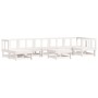 Garden furniture set 8 pieces and white solid wood cushions by vidaXL, Garden sets - Ref: Foro24-3185865, Price: 721,14 €, Di...