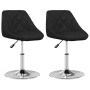 Sillas de comedor 2 unidades cuero sintético negro de vidaXL, Sillas de comedor - Ref: Foro24-335160, Precio: 127,03 €, Descu...