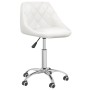 Silla de oficina giratoria de cuero sintético blanco de vidaXL, Sillas de oficina - Ref: Foro24-335189, Precio: 92,03 €, Desc...