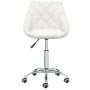 Silla de oficina giratoria de cuero sintético blanco de vidaXL, Sillas de oficina - Ref: Foro24-335189, Precio: 92,03 €, Desc...