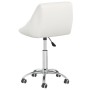 Silla de oficina giratoria de cuero sintético blanco de vidaXL, Sillas de oficina - Ref: Foro24-335189, Precio: 92,03 €, Desc...