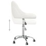 Silla de oficina giratoria de cuero sintético blanco de vidaXL, Sillas de oficina - Ref: Foro24-335189, Precio: 92,03 €, Desc...