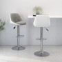 Kitchen stools 2 units synthetic leather gray and white by vidaXL, Kitchen stools - Ref: Foro24-335244, Price: 146,23 €, Disc...