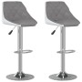 Kitchen stools 2 units synthetic leather gray and white by vidaXL, Kitchen stools - Ref: Foro24-335244, Price: 146,23 €, Disc...