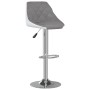 Kitchen stools 2 units synthetic leather gray and white by vidaXL, Kitchen stools - Ref: Foro24-335244, Price: 146,23 €, Disc...