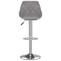 Kitchen stools 2 units synthetic leather gray and white by vidaXL, Kitchen stools - Ref: Foro24-335244, Price: 146,23 €, Disc...