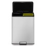 EKO Essential Pedal Bin 2x20 L Matte Silver by EKO, Waste containers - Ref: Foro24-440007, Price: 138,21 €, Discount: %