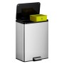 EKO Essential Pedal Bin 2x20 L Matte Silver by EKO, Waste containers - Ref: Foro24-440007, Price: 138,21 €, Discount: %