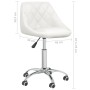 White synthetic leather swivel dining chair by vidaXL, dining chairs - Ref: Foro24-3088685, Price: 92,03 €, Discount: %