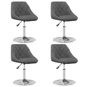 Swivel dining chairs 4 units dark gray velvet by vidaXL, dining chairs - Ref: Foro24-3088759, Price: 240,99 €, Discount: %