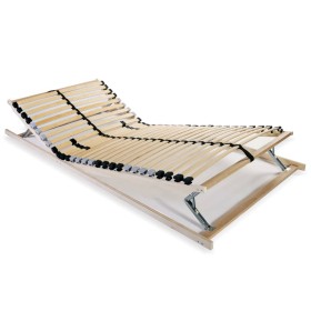 Slatted bed base with 28 slats 7 regions 90x200 cm by vidaXL, Beds and slatted bases - Ref: Foro24-246457, Price: 109,99 €, D...