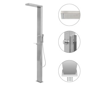 Square Stainless Steel Outdoor Shower by vidaXL, Pool and spa accessories - Ref: Foro24-48200, Price: 183,85 €, Discount: %