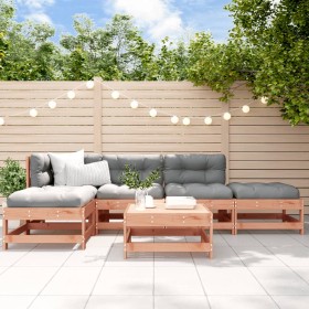 6-piece garden furniture set with Douglas fir wood cushions by vidaXL, Garden sets - Ref: Foro24-3185904, Price: 500,00 €, Di...