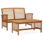 Juego de muebles de jardín 2 piezas madera maciza de acacia de vidaXL, Conjuntos de jardín - Ref: Foro24-310262, Precio: 202,...