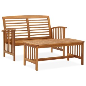 Juego de muebles de jardín 2 piezas madera maciza de acacia de vidaXL, Conjuntos de jardín - Ref: Foro24-310262, Precio: 203,...