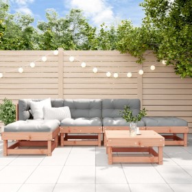 6-piece garden furniture set with Douglas fir wood cushions by vidaXL, Garden sets - Ref: Foro24-3185897, Price: 453,99 €, Di...