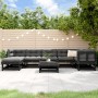 Garden furniture set 8 pieces and black solid wood cushions by vidaXL, Garden sets - Ref: Foro24-3185868, Price: 738,78 €, Di...