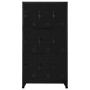 Black steel locker 90x45x180 cm by vidaXL, Lockers and storage cabinets - Ref: Foro24-339806, Price: 371,09 €, Discount: %