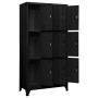 Black steel locker 90x45x180 cm by vidaXL, Lockers and storage cabinets - Ref: Foro24-339806, Price: 371,09 €, Discount: %