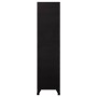 Black steel locker 90x45x180 cm by vidaXL, Lockers and storage cabinets - Ref: Foro24-339806, Price: 371,09 €, Discount: %