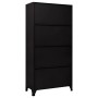 Taquilla de acero negro 90x45x180 cm de vidaXL, Taquillas y armarios de almacenamiento - Ref: Foro24-339806, Precio: 371,09 €...